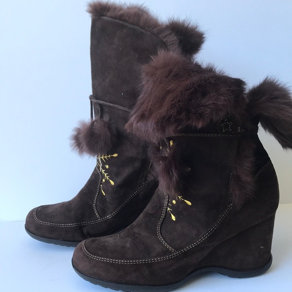 Me Too 'Savvy' Suede Wedge Boots 8M - Picture 2 of 11